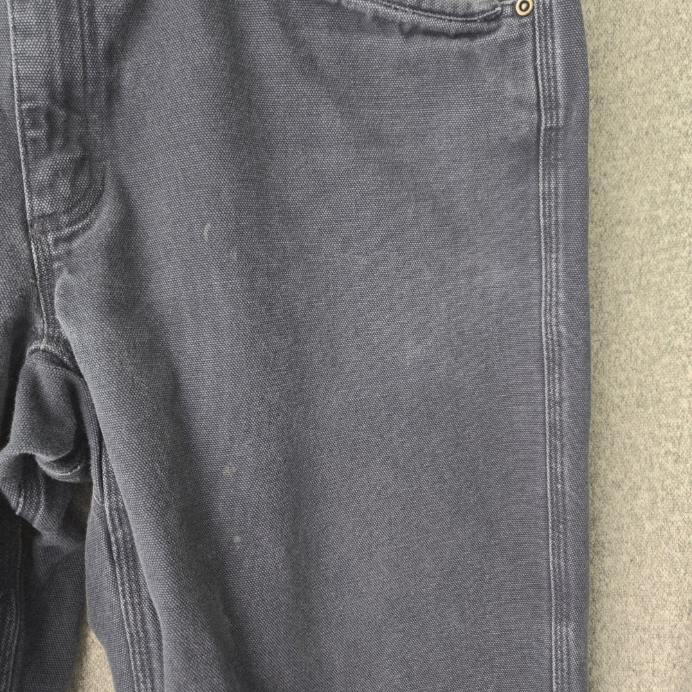 Duluth Trading Fire Hose Carpenter Pants Mens 38x32 Gray Cotton Canvas Workwear - Picture 8 of 16